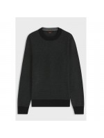 BOSS COTTON-BLEND SWEATER WITH TWO TONE STRUCTURE