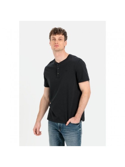 CAMEL ACTIVE T-SHIRT HENLEY MAO ASPHALT