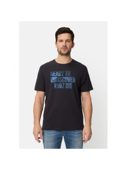 CAMEL ACTIVE T-SHIRT PRINTED DARK NAVY