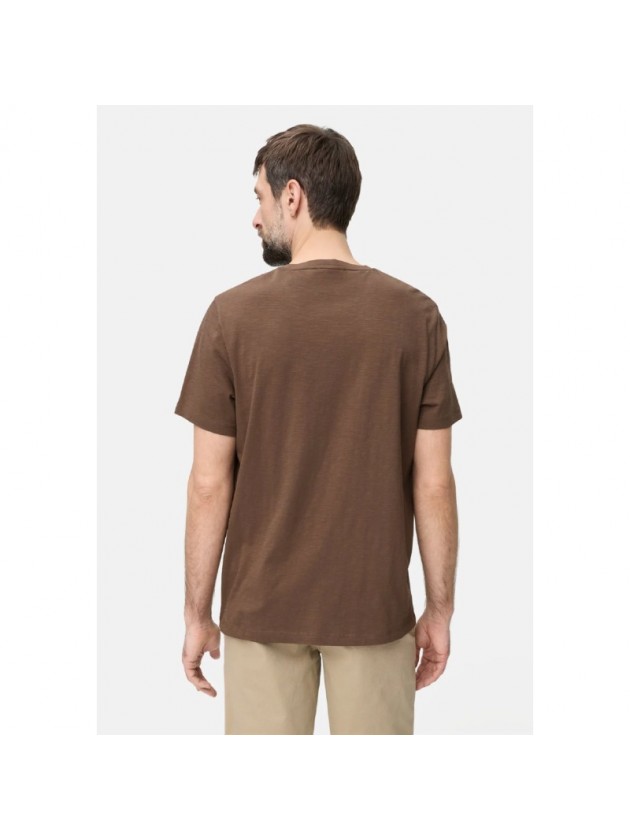 CAMEL ACTIVE T-SHIRT PRINTED MUD BROWN
