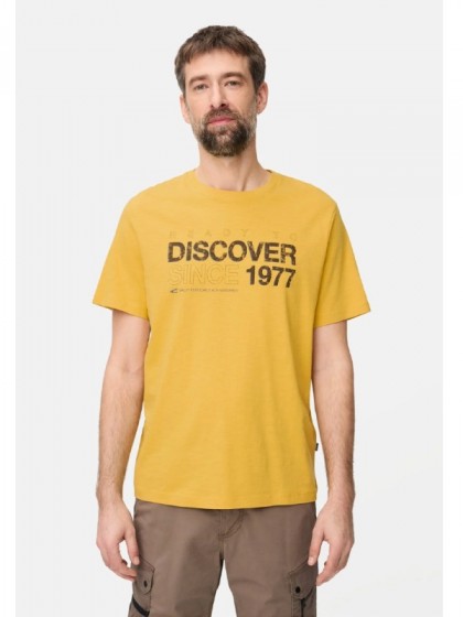 CAMEL ACTIVE T-SHIRT PRINTED SUN YELLOW
