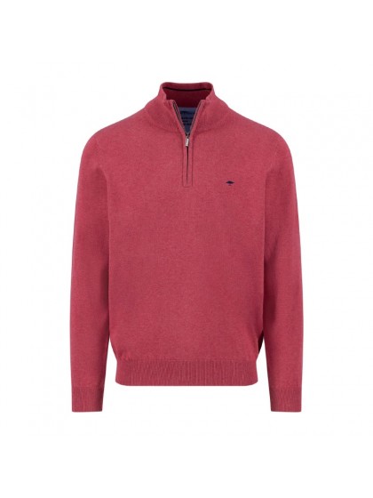 FYNCH HATTON ΠΛΕΚΤΟ ZIP ΦΕΡΜΟΥΑΡ BERRY FYNCH HATTON ΠΛΕΚΤΟ ZIP ΦΕΡΜΟΥΑΡ BERRY