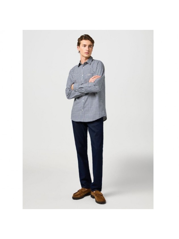 WRANGLER ΠΑΝΤΕΛΟΝΙ JEAN GREENSBORO ΜΠΛΕ REGULAR FIT