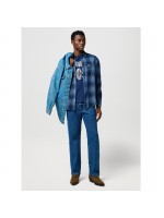 WRANGLER  ΠΟΥΚΑΜΙΣΟ ΚΑΡΩ ΜΠΛΕ
