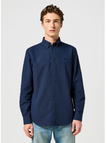 WRANGLER OXFORD ΠΟΥΚΑΜΙΣΟ ΜΠΛΕ