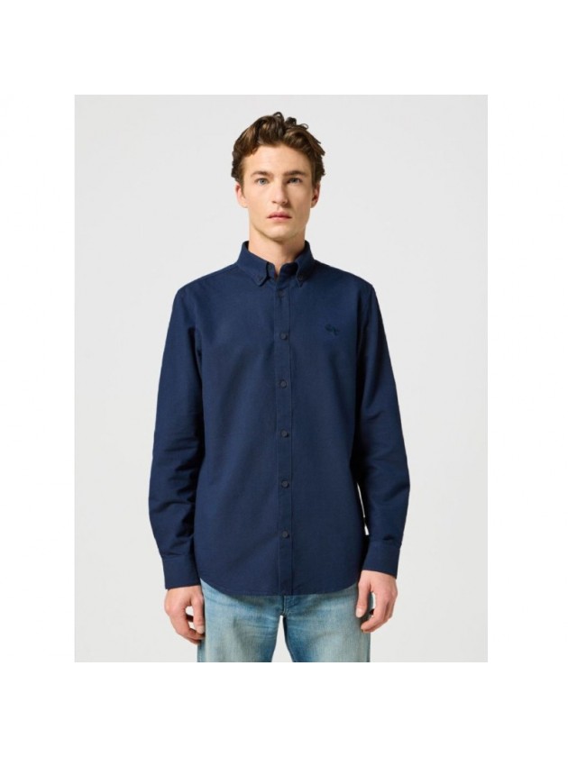 WRANGLER OXFORD ΠΟΥΚΑΜΙΣΟ ΜΠΛΕ