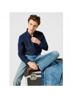 WRANGLER OXFORD ΠΟΥΚΑΜΙΣΟ ΜΠΛΕ