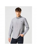 WRANGLER OXFORD ΠΟΥΚΑΜΙΣΟ ΓΚΡΙ
