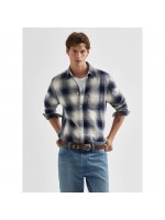 WRANGLER ΠΟΥΚΑΜΙΣΟ ΚΑΡΩ ΜΠΛΕ