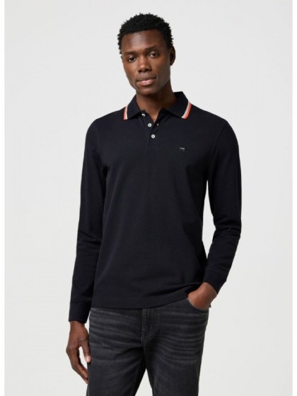 WRANGLER ΜΠΛΟΥΖΑ ΠΟΛΟ ΜΑΥΡΗ