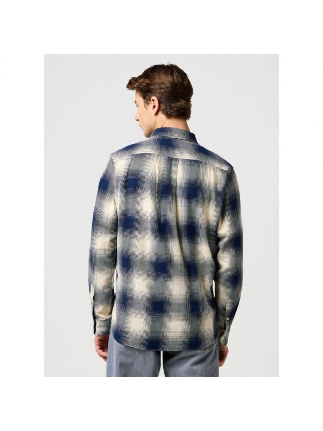 WRANGLER ΠΟΥΚΑΜΙΣΟ ΚΑΡΩ ΜΠΛΕ
