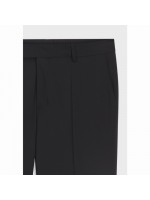 BOSS SLIM FIT WOOL BLEND PANTS BLACK