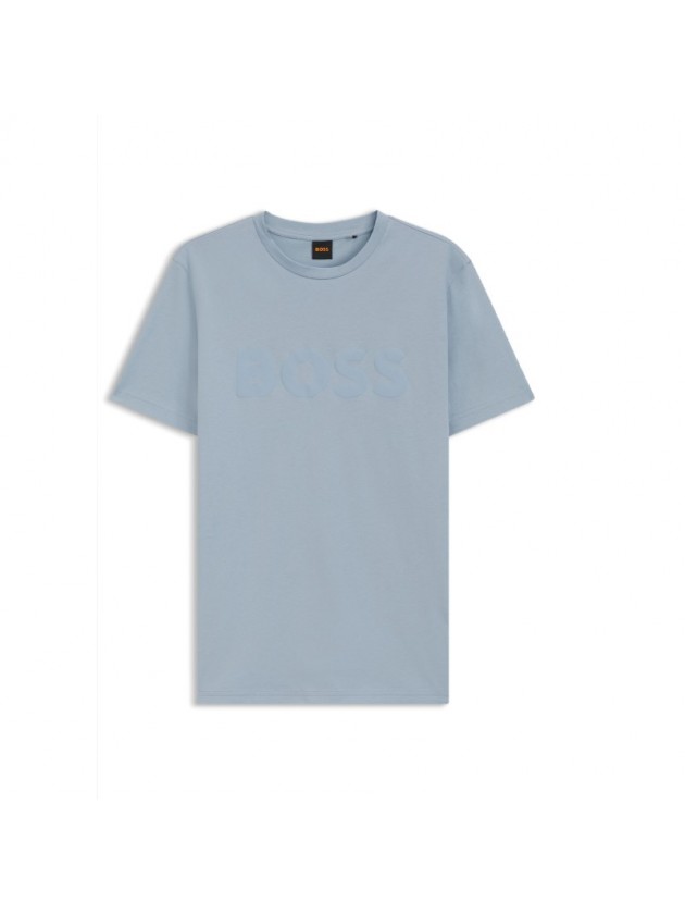 BOSS T-SHIRT ΣΙΕΛ ΜΕ ΛΟΓΟΤΥΠΟ