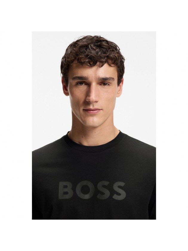 BOSS T-SHIRT BLACK WITH LOGO