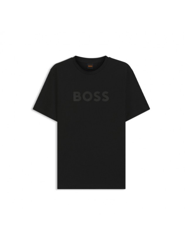 BOSS T-SHIRT BLACK WITH LOGO