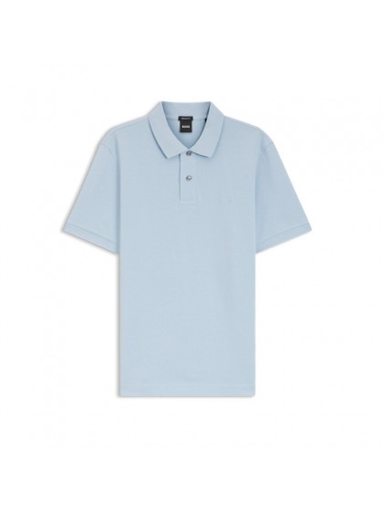 BOSS  ΜΠΛΟΥΖΑ ΠΟΛΟ ΜΟΝΟΧΡΩΜΗ ΡΑΦ