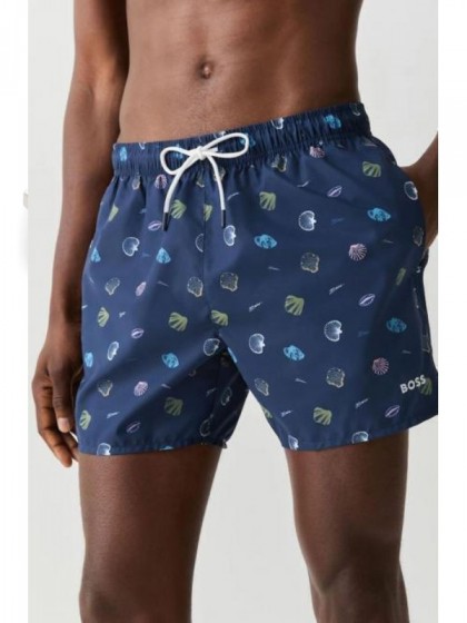 BOSS Designer Blue Swim Shorts