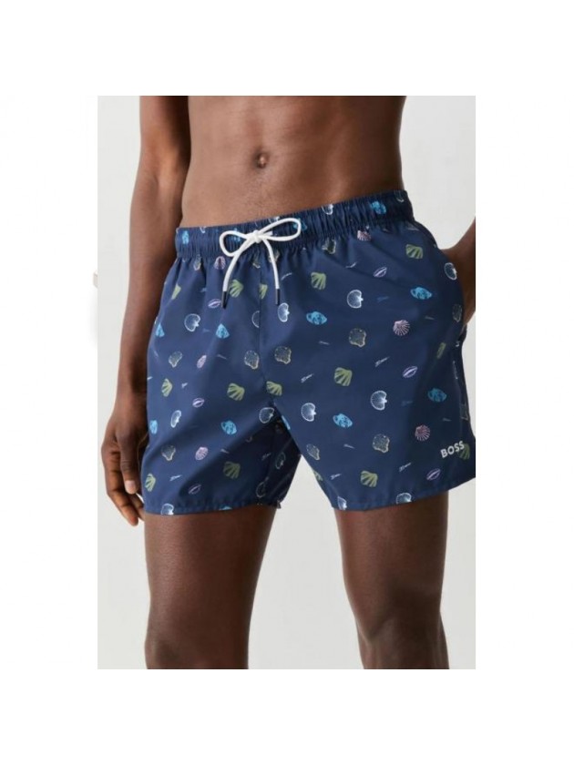 BOSS Designer Blue Swim Shorts