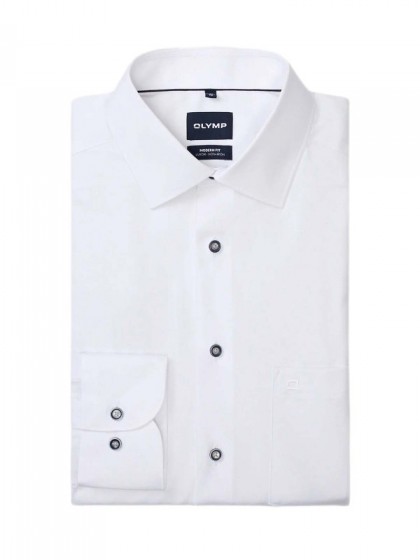 OLYMP ΠΟΥΚΑΜΙΣΟ ΛΕΥΚΟ MODERN FIT BIG