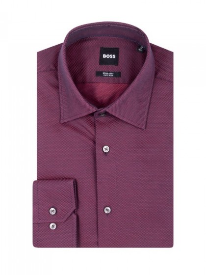 BOSS ΠΟΥΚΑΜΙΣΟ ΜΠΟΡΝΤΩ EASY-IRON REGULAR FIT