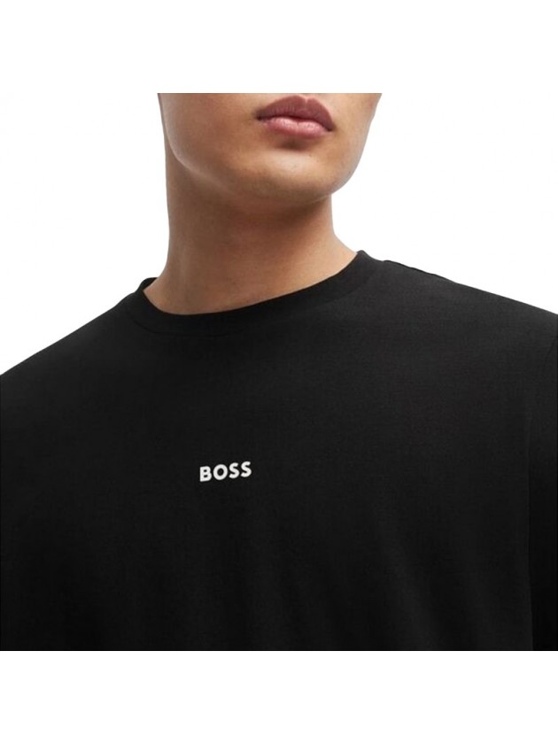BOSS T-SHIRT ΜΑΚΡΥΜΑΝΙΚΟ ΜΑΥΡΟ REGULAR FIT