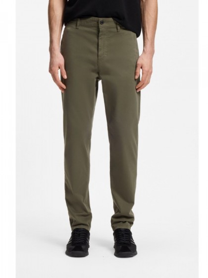 BOSS ΠΑΝΤΕΛΟΝΙ CHINO TAPERED ΛΑΔΙ TAPERED FIT