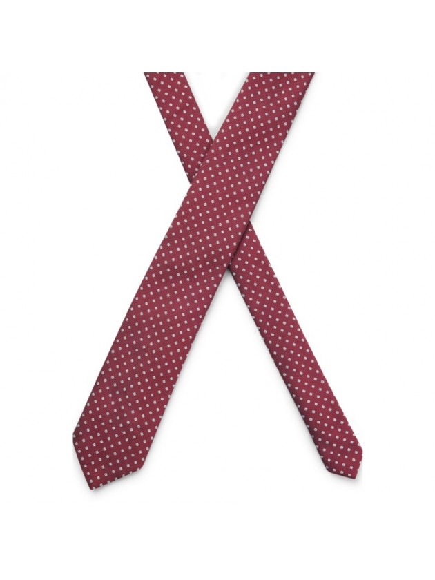 BOSS ΓΡΑΒΑΤΑ ΜΕΙΓΜΑ ΜΕΤΑΞΙΟΥ ΜΕ MICRO PATTERN ΡΟΔΙ