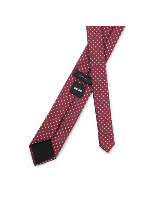 BOSS ΓΡΑΒΑΤΑ ΜΕΙΓΜΑ ΜΕΤΑΞΙΟΥ ΜΕ MICRO PATTERN ΡΟΔΙ