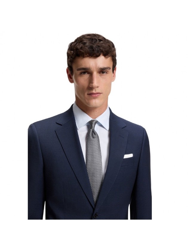 BOSS ΓΡΑΒΑΤΑ 100%SILK 8CM ΓΚΡΙ