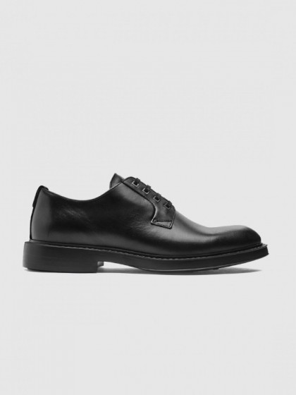 AMBITIOUS SMART BLACK LEATHER DERBY SHOES