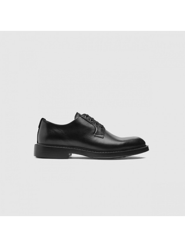 AMBITIOUS SMART BLACK LEATHER DERBY SHOES