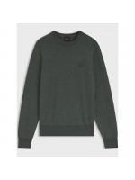 BOSS KHAKI CREW-NECK KNITWEAR