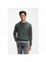 BOSS KHAKI CREW-NECK KNITWEAR