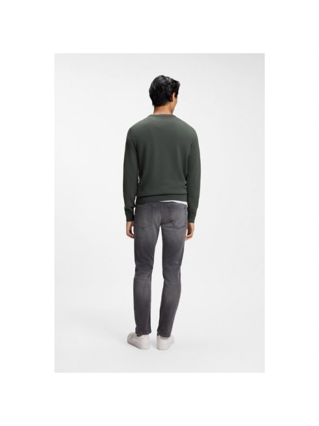 BOSS KHAKI CREW-NECK KNITWEAR