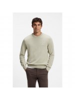 BOSS COTTON BLEND SWEATER L.BEIGE