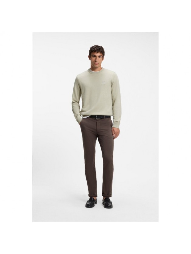 BOSS COTTON BLEND SWEATER L.BEIGE
