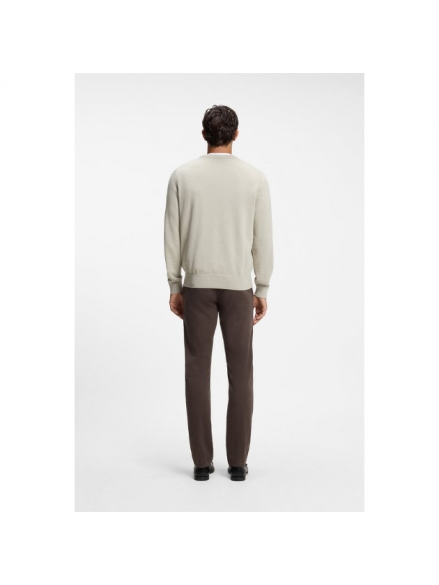 BOSS COTTON BLEND SWEATER L.BEIGE
