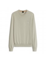 BOSS COTTON BLEND SWEATER L.BEIGE