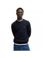 BOSS BLUE CREW-NECK SWEATER