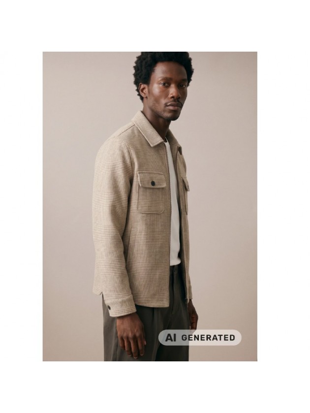 FYNCH-HATTON WOOL-BLEND OVERSHIRT WITH CHEST POCKETS