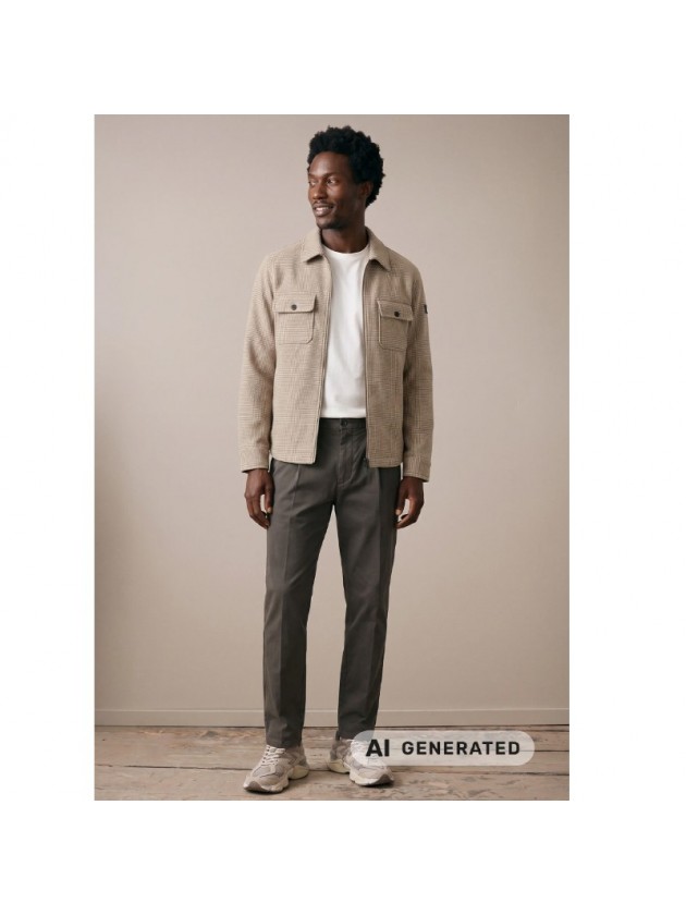 FYNCH-HATTON WOOL-BLEND OVERSHIRT WITH CHEST POCKETS