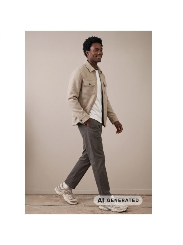 FYNCH-HATTON WOOL-BLEND OVERSHIRT WITH CHEST POCKETS