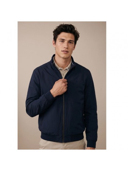 FYNCH-HATTON BLUE ZIP-UP JACKET