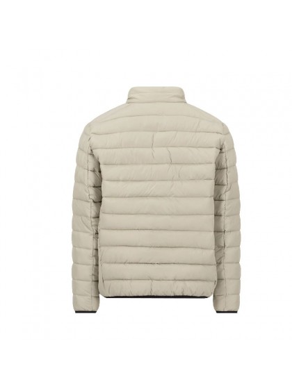 FYNCH-HATTON ICE WHITE QUILTED JACKET WITH ZIPPER