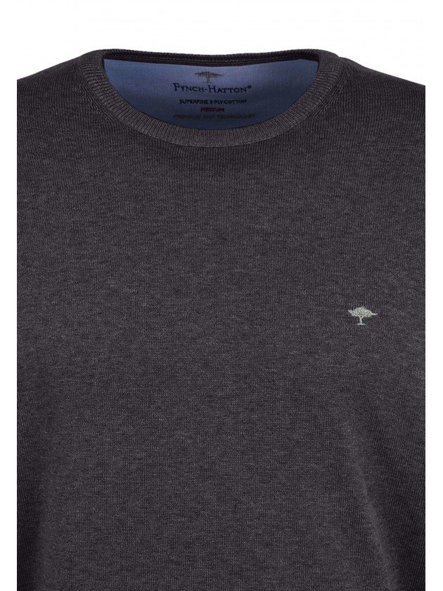 FYNCH HATTON ΠΛΕΚΤΟ ΜΕ ΛΑΙΜΟΚΟΨΗ ΑΝΘΡΑΚΙ