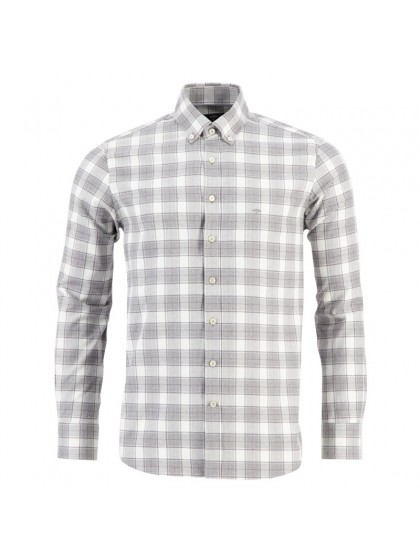 FYNCH HATTON PLAID SHIRT BROWN