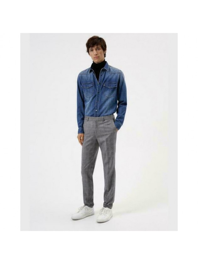 BOSS ΠΛΕΚΤΟ ΖΙΒΑΓΚΟ ΜΑΥΡΟ REGULAR FIT
