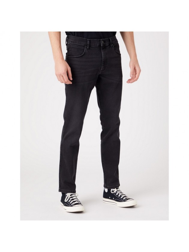 WRANGLER ΠΑΝΤΕΛΟΝΙ JEAN GREENSBORO ΜΑΥΡΟ SLIM FIT