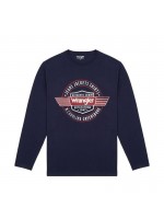 WRANGLER ΜΠΛΟΥΖΑ ΜΕ ΣΤΑΜΠΑ ΜΠΛΕ