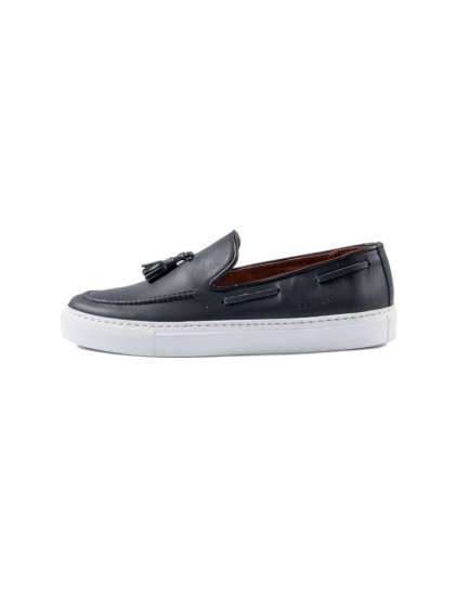 SOFTIES ΔΕΡΜΑΤΙΝΟ ΠΑΠΟΥΤΣΙ LOAFER ΜΑΥΡΟ